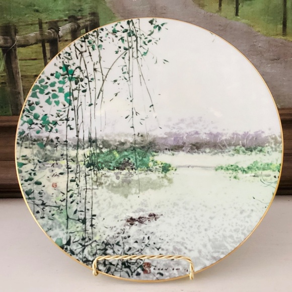 "Lake of Mists" By Chen Chi 10.5" Royal Doulton 1980 Art Plate #7001 Bone China - Picture 2 of 12